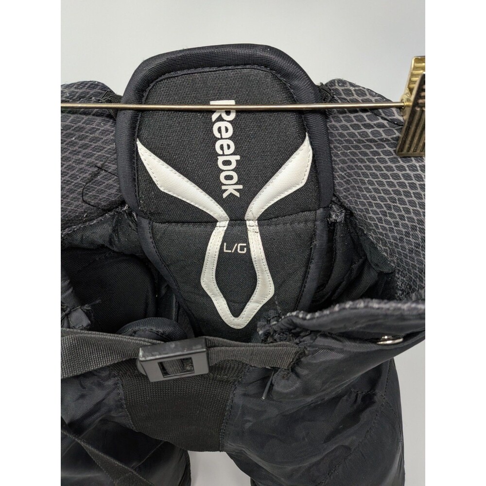 Reebok 20K Pro HP20K Youth Large Ice Hockey Pants Black Breezers Belt - Picture 2 of 6